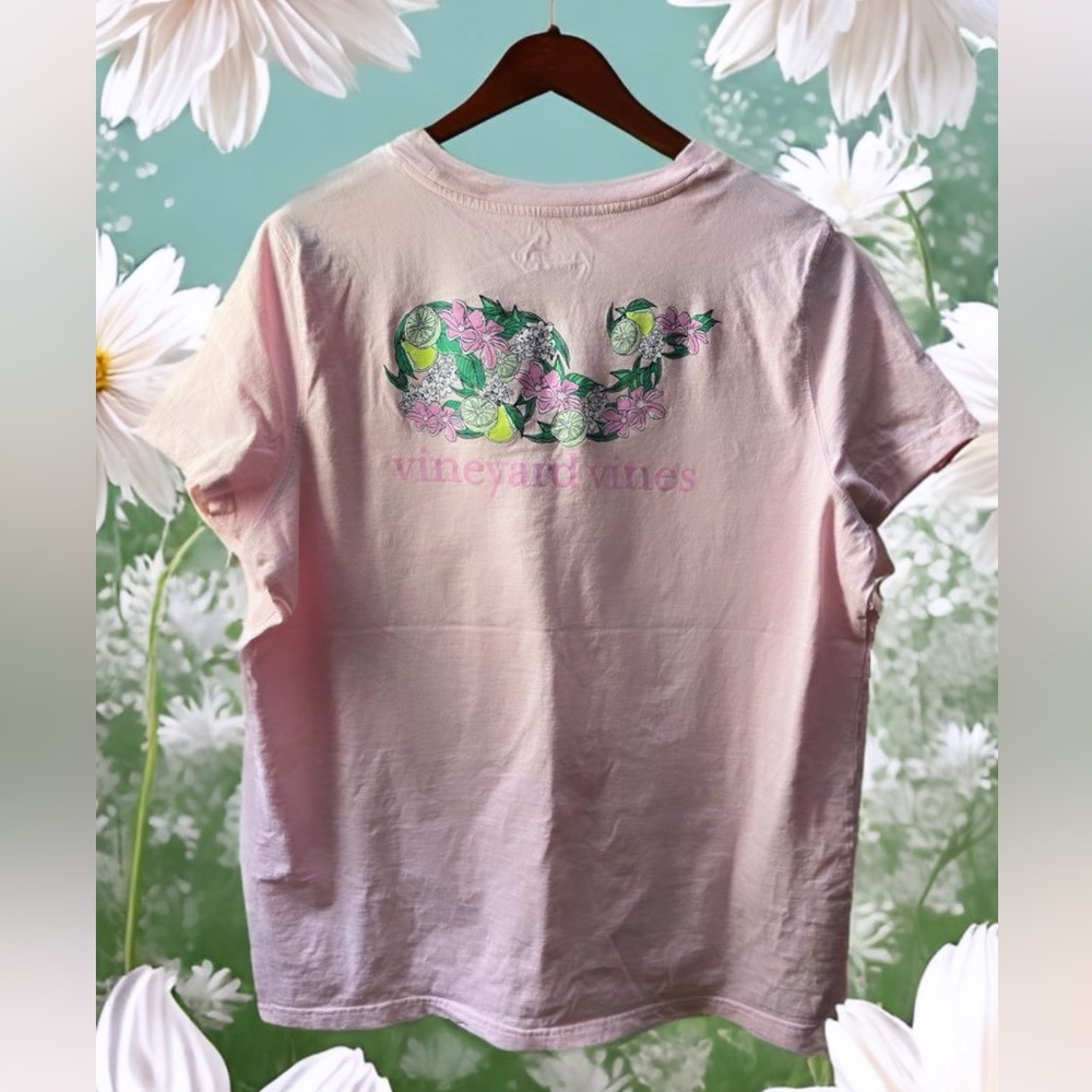 Vineyard Vines Floral Whale Tee